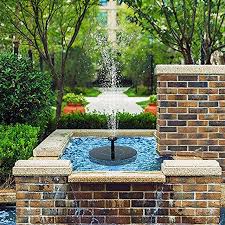 Ezire Solar Fountain Pump Solar Powered Bird Bath Fountain Pump 1 4w Solar Water Fountain Panel Kit Ou Solar Water Fountain Water Fountain Pumps Solar Fountain