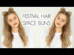 Festival Hair Space Buns Fashion Influx Youtube Hair Bun Tutorial Festival Hair Festival Hair Tutorial
