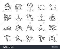Farm And Agriculture Line Icon Set Included The Icons As Farmer Cultivation Plant Crop Livestock Cattle Farm Ba In 2020 Line Icon Icon Set Free Vector Graphics
