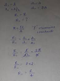 If The Diameter Of A Resistance Wire Is Halved, Then Its Resistance  Becomes: - Youtube