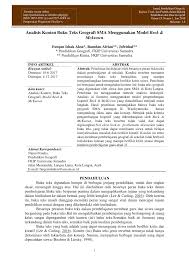 Maybe you would like to learn more about one of these? Pdf Analisis Konten Buku Teks Geografi Sma Menggunakan Model Beck Mckeown