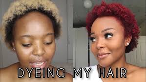 How I bleach and dye my natural hair red