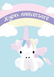 De la déco d'anniversaire au thème licorne et des cadeaux uniques à découvrir pour les enfants chez licorne kawaii ! Carte Joyeux Anniversaire Petite Licorne Envoyer Une Carte Anniversaire Enfant Des 0 99 Merci Facteur