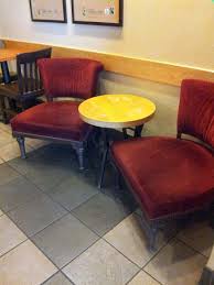 Red Chairs At Starbucks Perfect Conversation Spot Chair Red Chair Home Decor