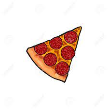 Select from premium pizza slice cartoon of the highest quality. Vector Flat Pepperoni Pizza Slice Fast Food Cartoon Isolated Royalty Free Cliparts Vectors And Stock Illustration Image 86924348