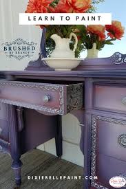 Painted With Aubergine Lucky Lavender Soft Pink And Anastasia Gilding Wax By Dixie Belle Paint Beautifully Purple Furniture Redo Furniture Furniture Makeover
