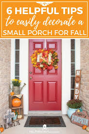 Ideas For Decorating A Small Front Porch For Fall The American Patriette Fall Front Porch Decor Fall Decorations Porch Small Front Porch Fall Decor