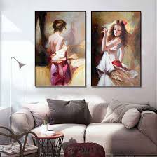 See more ideas about living room tv, living room tv wall, tv wall. Buy Vintage Art Woman Oil Painting Canvas Painting Living Room Decoration Wall Painting Poster Cuadros Background Wall Decoration At Affordable Prices Free Shipping Real Reviews With Photos Joom