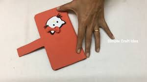 Draw around your phone with the pencil and cut the shape out. How To Make A Homemade Mobile Cover Simple Craft Ideas