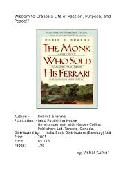 Audiobook the monk who sold his ferrari Review Of The Monk Who Sold His Ferrari Virtue