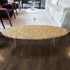 Prices burly maple coffee with rocks on golden gate base: Vintage Surfboard Coffee Table Made Of River Rock In Resin At 1stdibs