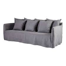 Sf linen outlet has specialized in quality bedding and linens at closeout prices since 1986, with our current location in daly city. Bronte Ash Grey Slipcover Sofa Italian Linen