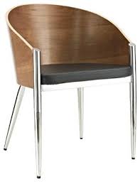 Living Room Philippe Starck Style Pratfall Chair With Chrome Legs Modern Dining Chairs Le Modern Dining Arm Chairs Modern Dining Chairs Dining Arm Chair
