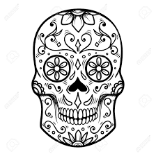 Día de muertos) and the roman catholic holiday all souls' day. Sugar Skull Isolated On White Background Day Of The Dead Dia Stock Photo Picture And Royalty Free Image Image 105217897