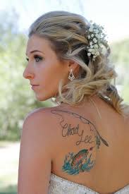 Using a dark line to outline the flowers makes them stand out in the design and heightens their beauty. Memorial Fishing Tattoo Fishing Hook Tattoo Fish Tattoos Fly Fishing Tattoo