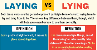 Can u please make a lesson on predominant vs dominant? Laying Vs Lying What S The Difference Between Lying Vs Laying 7 E S L