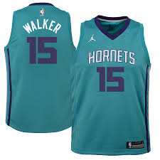 Kemba walkers game winning shot vs. Youth Charlotte Hornets Kemba Walker Jordan Brand Teal Swingman Jersey Icon Edition