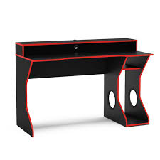Mesa Gamer Fremont Preta E Vermelha Mesa Gamer Design De Sala De Jogo Mesa De Quarto