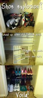 Eliminate the search for shoe storage by hacking your own dream shoe rack and get your favorite pairs off the floor and organized! Pin On Organization Closet