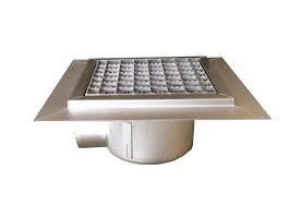 Trobak Bodenablauf Edelstahl 300 X 300mm Ablauf Dn 100 Waagerecht