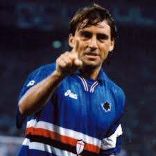 Robert mancini playing for sampdoria in 1993. Mancini U C Sampdoria