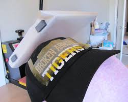 How To Heat Press A Hat No Special Attachment Needed Silhouette Htv Tutorial Silhouette School Heat Press Projects Silhouette Vinyl