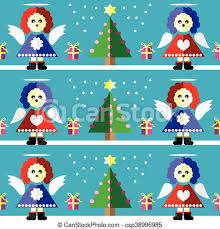 Hanging angel, hanging figurine, christmas angel, christmas tree ornaments, holiday decor, ornaments, angel, christmas gift tags adornbly 5 out of 5 stars (450) $ 11.00. Christmas Pattern Angel Christmas Seamless Pattern With Angel With Gifts With Ribbon Snow Xmas Trees With Pink Lights And Canstock
