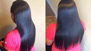 Detailed how to straighten natural hair easy with no frizz & no heat damage in this how to do a salon professional silk press. Silk Press On Long Jet Black Natural Hair Youtube