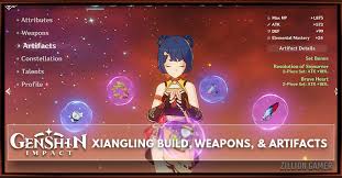 Easiest way to level up artifacts in genshin impact. Xiangling Build Weapons Artifacts Genshin Impact Zilliongamer
