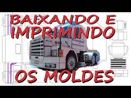 como baixar e imprimir os moldes youtube em 2020 caminhoes de brinquedo de madeira caminhao de madeira caminhao de papelao como baixar e imprimir os moldes