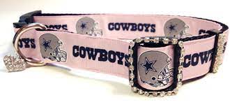 Pink Dallas Cowboys Dog Collar W Rhinestones Large Dog Free Charm 21 95 Via Etsy Dallas Cowboys Dog Cool Pets Pet Accessories
