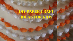 Decorating with streamers is an inexpensive way to make a birthday party or other event special. Birthday Decoration Easy Crepe Paper Craft Ideas For Kids Youtube