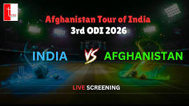 Screening of India vs Afghanistan 3rd ODI