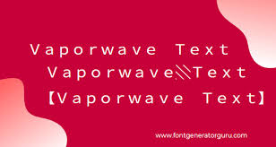 But it looks like a different font, and is often call the aesthetic font). á Vaporwave Text ðððð ð¶ðð¹ ð«ð¶ððð Free Vaporwave Fonts