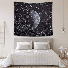Refreshing aqua tapestry upholstery fabric by lee jofa. Amazon Com Zhoubin Moon Constellation Tapestry Astronomy Space Stars Tapestry Wall Hanging Black Tapestry For Bedroom Wall Decor 51x 59 Inches Everything Else
