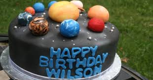 Outer Space Cake I Ve Affectionately Named It Roger Wilco Cake Solar System Cake Mickey Mouse Birthday Cake