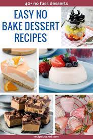 40 Easy No Bake Dessert Recipes Cheap Desserts Easy No Bake Desserts Baked Dessert Recipes