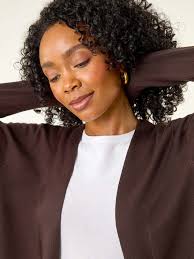 Buy Roman Brown Petite Plain Stretch Cardigan from Next Chile