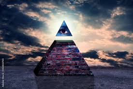 New world order pyramid of illuminati Stock Illustration | Adobe Stock