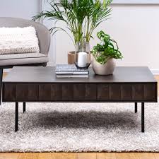 Traditional wood coffee table is the perfect piece to anchor your living space Innova Australia Dark Timber Lavinia Coffee Table Temple Webster