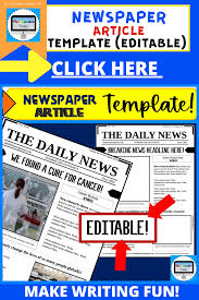 Newspaper Article Template Editable Text Newspaper Article Template Newspaper Article Writing Templates