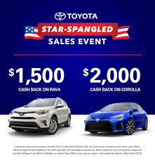 It, therefore, operates many plants in the united states, along with a large plant in canada. Customer Cash On Toyota Corolla Rav4 Markquart Toyota Specials