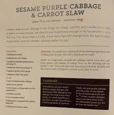 Sesame Purple Cabbage Carrot Slaw How Not To Die Cookbook Carrot Slaw Purple Cabbage Purple Cabbage Slaw