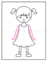 You'll find the famous mario and sonic, as well as characters from newer games like fortnite, angry birds, skylander. How To Draw A Girl In A Dress Art Projects For Kids
