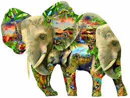 Christmas village wreath 300 large piece shaped jigsaw puzzle. Animal Shaped Jigsaw Puzzles Jigsaw Puzzles For Adults Shaped Jigsaw Puzzles Elephant Jigsaw Puzzles