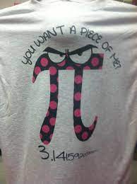 March 14—3/14—celebrates the mathematical wonder that is π, the first digits of which are 3, 1, and 4. Bulldogs Personalized Creations Customized Pi Day T Shirt We Made This For My My Co Teacher And Me To Wear For Pi Da Pi Day Shirts Pi Shirts Math Math Shirts