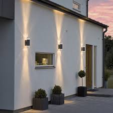 7516 Modena Up Down Lighter Wall Light 03 Jpg 768 768 Exterior House Lights Modern Exterior Lighting Exterior Lighting