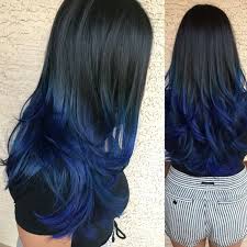 Black and blue hair color fits almost everyone, regardless of appearance and age. Black To Blue Ombre Ide Warna Rambut Warna Rambut Warna Rambut Ombre