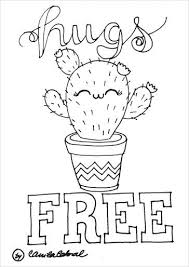 Free coloring page » grade onederful. Pin By Jessica Maitland On Risco De Cactus Cute Coloring Pages Cross Coloring Page Kawaii Doodles