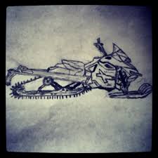 Sometimes, you come across drawings so realistic that they practically appear to be photographs. Just Drew A Snowmobile No Big Deal Art Drawings Snowmobile